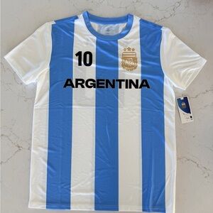 AFA MESSI 10 Argentina 🇦🇷 Soccer Jersey Blue and White. New with tag